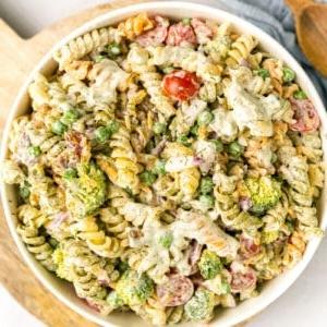 Cremiger Speck-Ranch-Nudelsalat 7 Rezeptbild für Cremigen Speck-Ranch-Nudelsalat