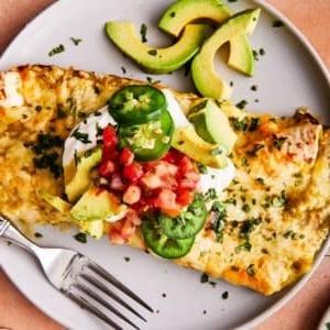 Salsa Verde Hähnchen-Enchiladas Rezeptbild