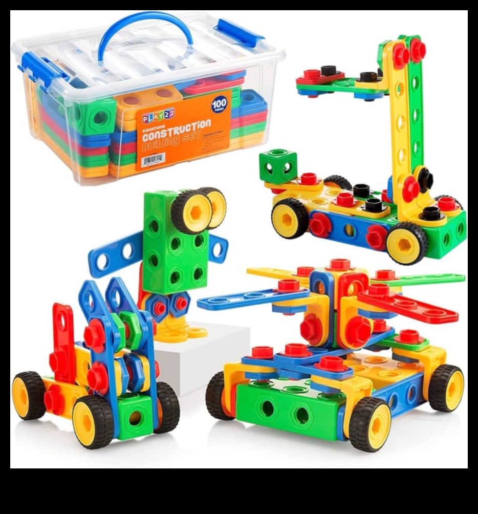 Construirea unor seturi de construcții pentru arhitecturi minuscule blocurile de construcții ale ingineriei cu aceste jucării distractive și educaționale! 2 Building Buddies: seturi de construcții pentru arhitecți minusculi