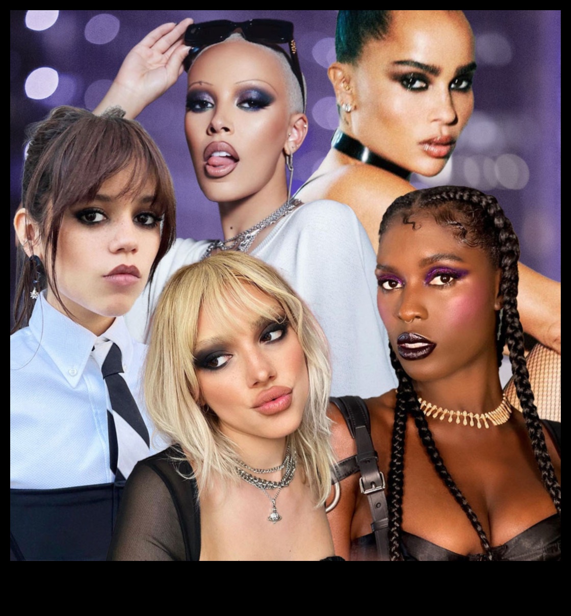 Glam Meets Grunge: răsuciri edgy pe stiluri clasice de machiaj pentru petreceri