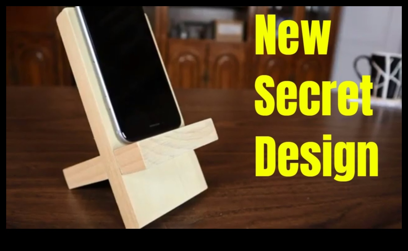 Standuri pentru smartphone -uri din lemn de bricolaj: artizanat accesorii elegante tehnologice