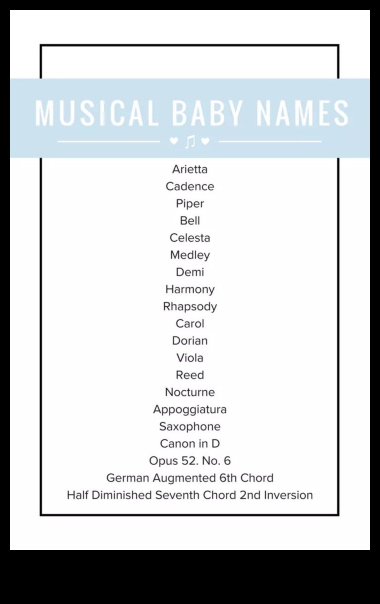 Melodii Mirtful: nume de bebeluși muzicale pentru armonie