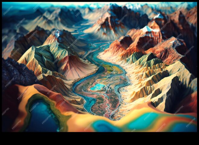 Peisajele pământești o perspectivă colorată