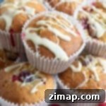 Εύκολα Μάφινς με Κράνμπερι 7 Φρέσκα μάφιν κράνμπερι.