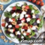 Εύκολη Σαλάτα με Παντζάρια, Κατσικίσιο Τυρί και Καρύδια 6 Σαλάτα παντζάρι και κατσικίσιο τυρί.