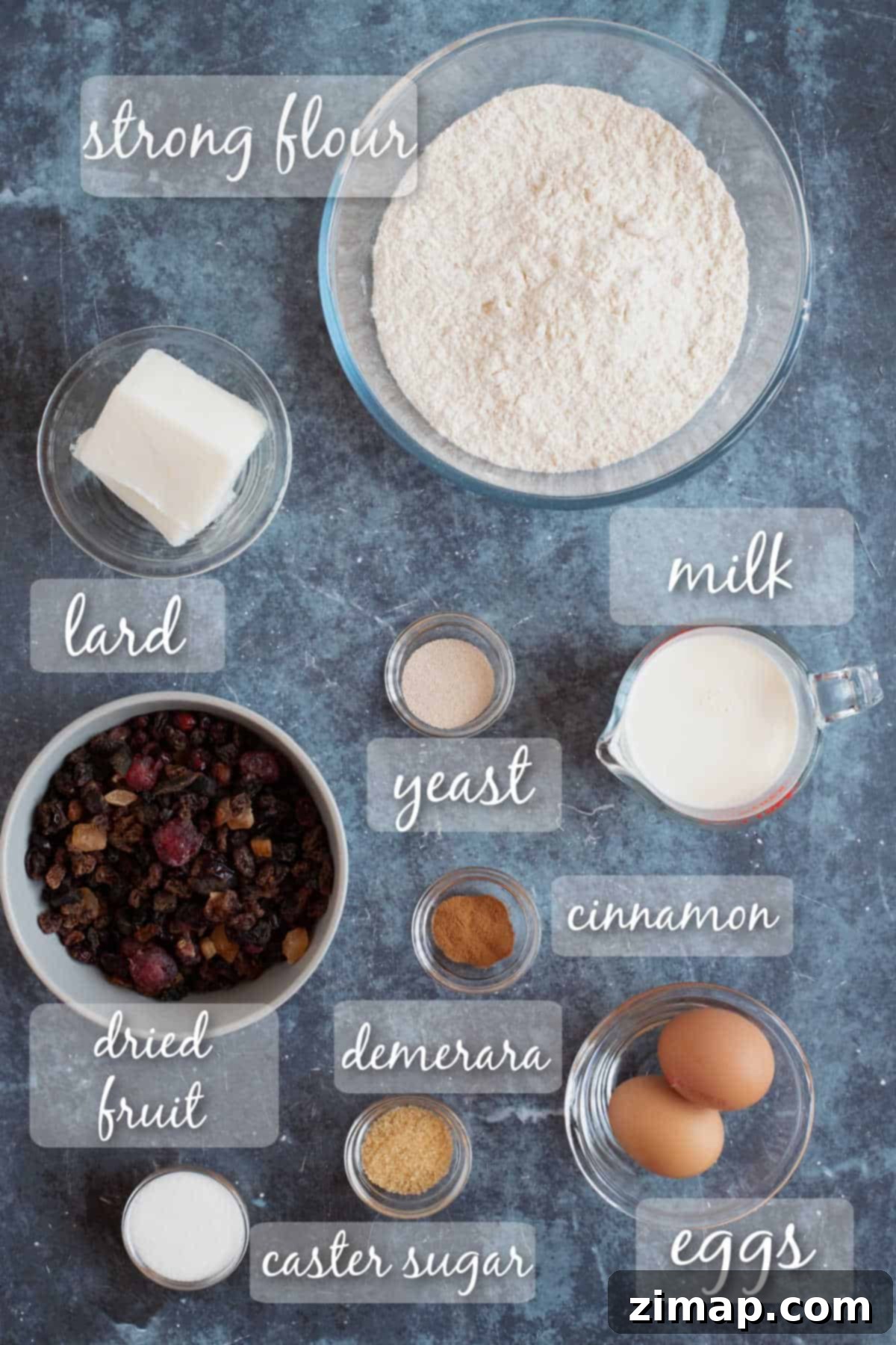 Λαρδοκέικ χωρίς κόπο 3 Συστατικά για lardy cake.