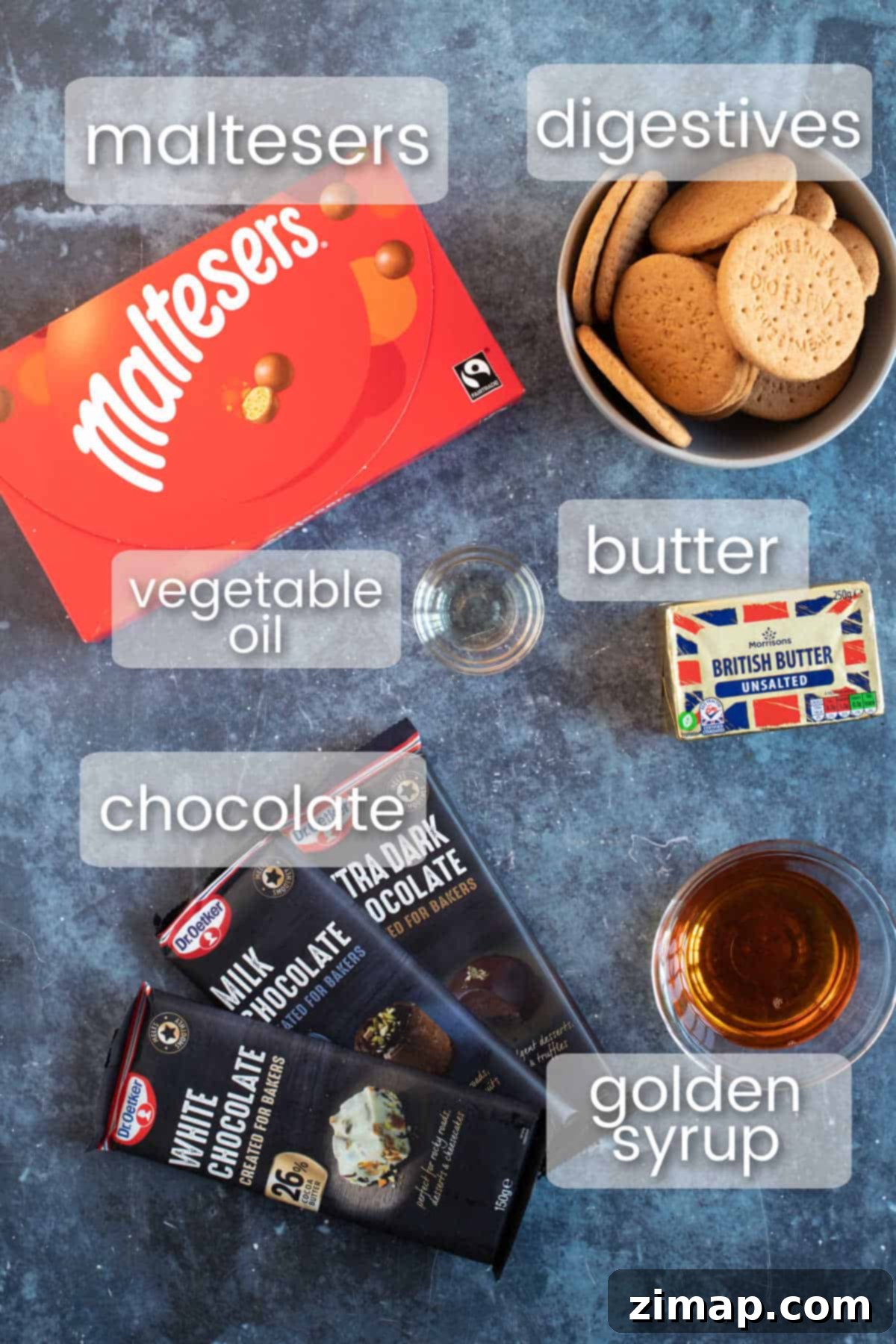 Το Αξεπέραστο Μπισκοτογλυκό Μαλτέζερ 3 Ingredients for chocolate Malteser tiffin.