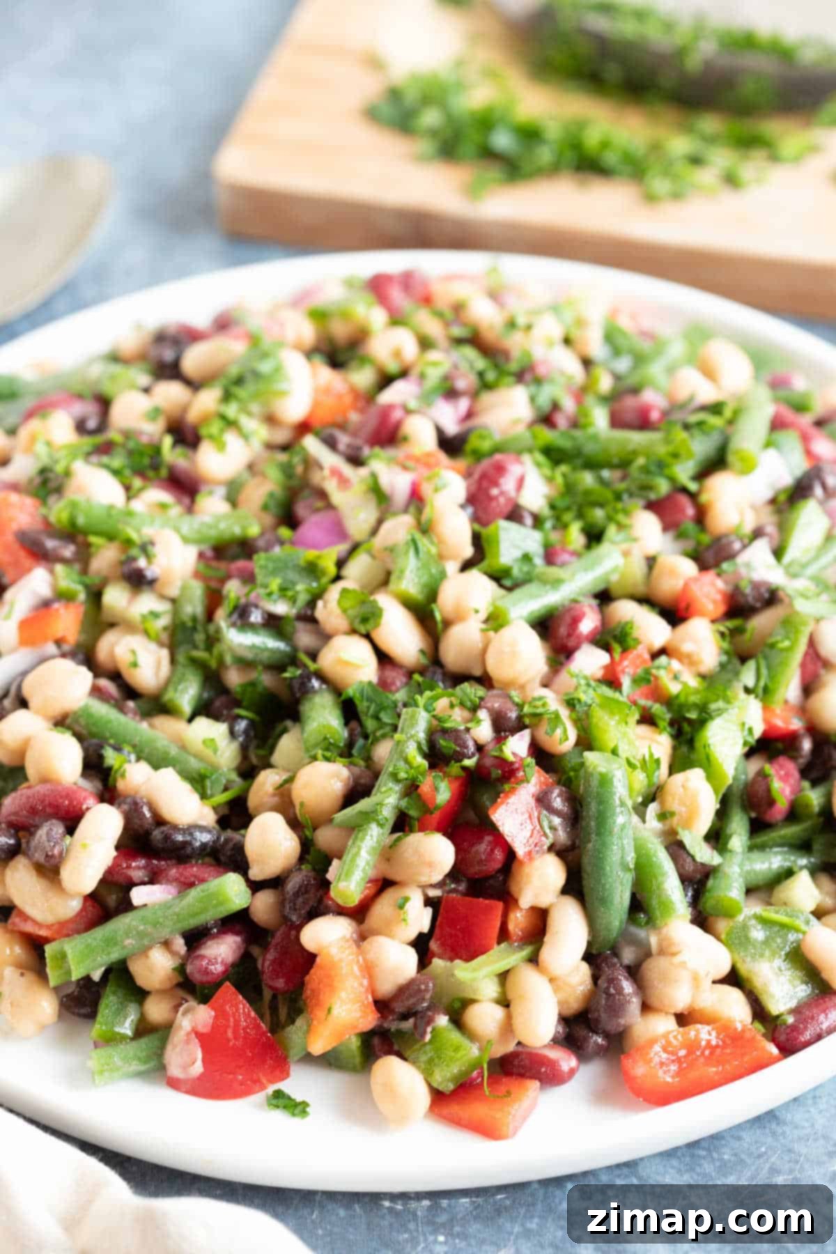 Εύκολη Σαλάτα με Πέντε Φασόλια 9 Five bean salad.