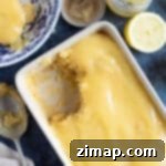 Εύκολη Αφράτη Πουτίγκα Λεμονιού στο Μικροκύματα 7 Πουτίγκα σφουγγάτο λεμονιού μικροκυμάτων.