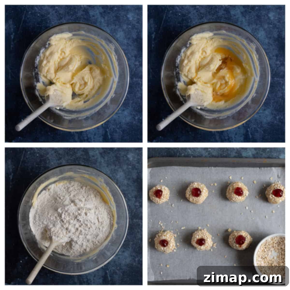 Εύκολες Λιωτές Στιγμές 4 Step by step photo instructions for making melting moments biscuits.