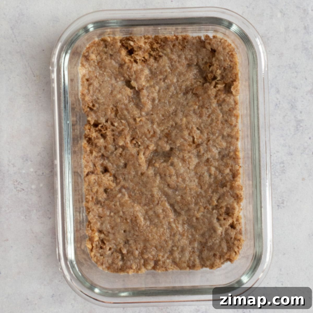 Εύκολο Weetabix ψυγείου 5 Θρυμματισμένα Weetabix σε γυάλινο σκεύος