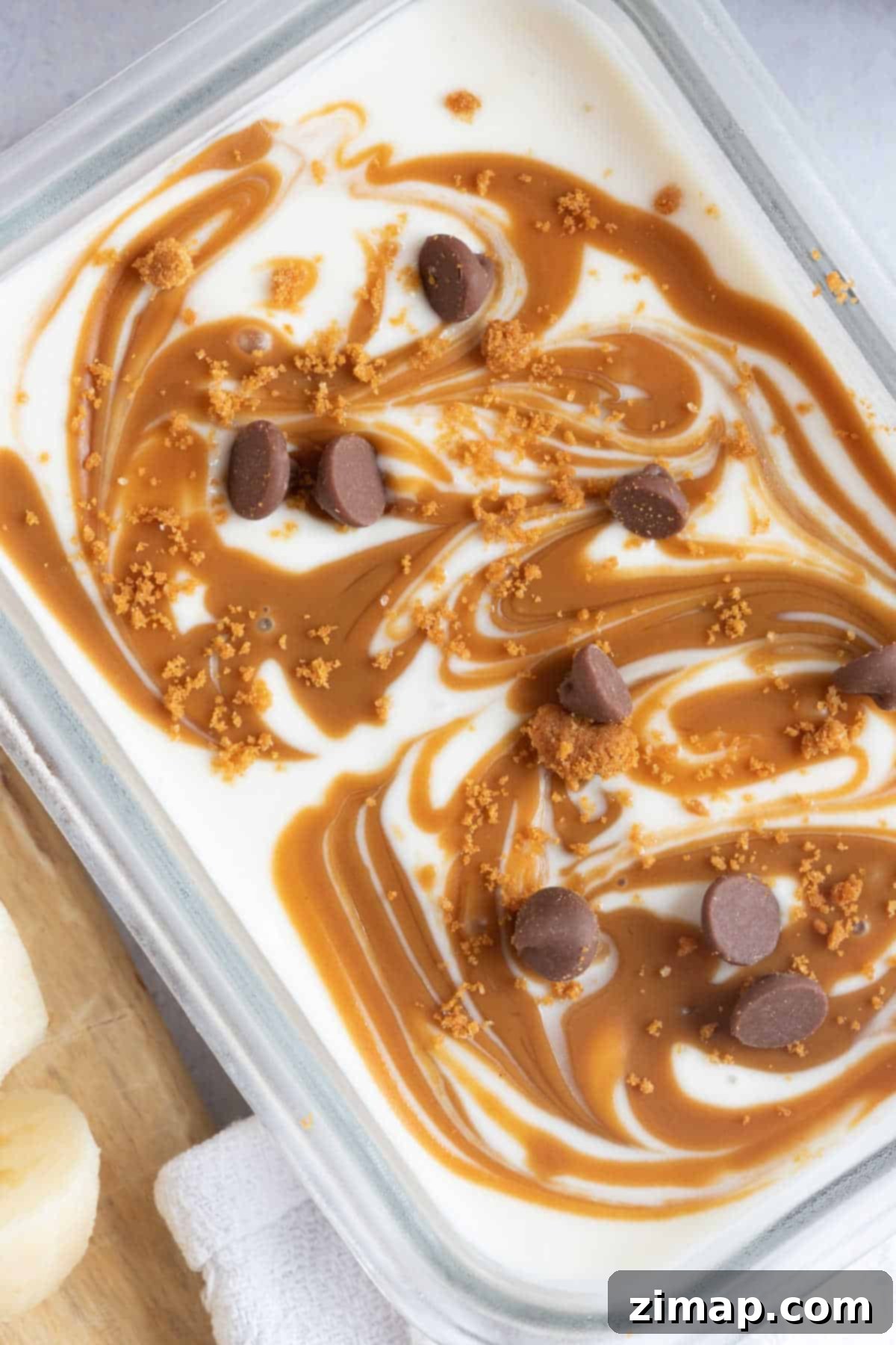 Εύκολο Weetabix ψυγείου 9 Overnight Weetabix με Biscoff και κομματάκια σοκολάτας