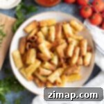 Εύκολα Μακαρονότσιπς Αέρος 9 Chips ζυμαρικών στο air fryer με παρμεζάνα.