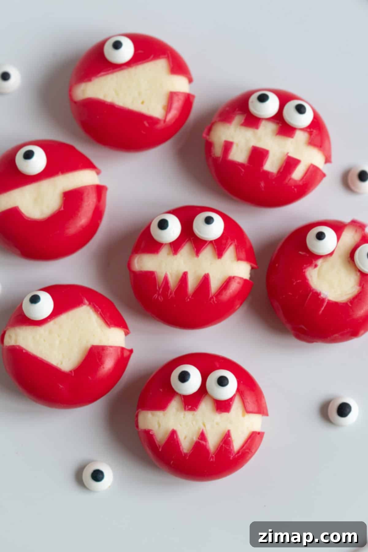 Εύκολα Αποκριάτικα Τερατάκια Babybel 6 Babybel cheese monsters.