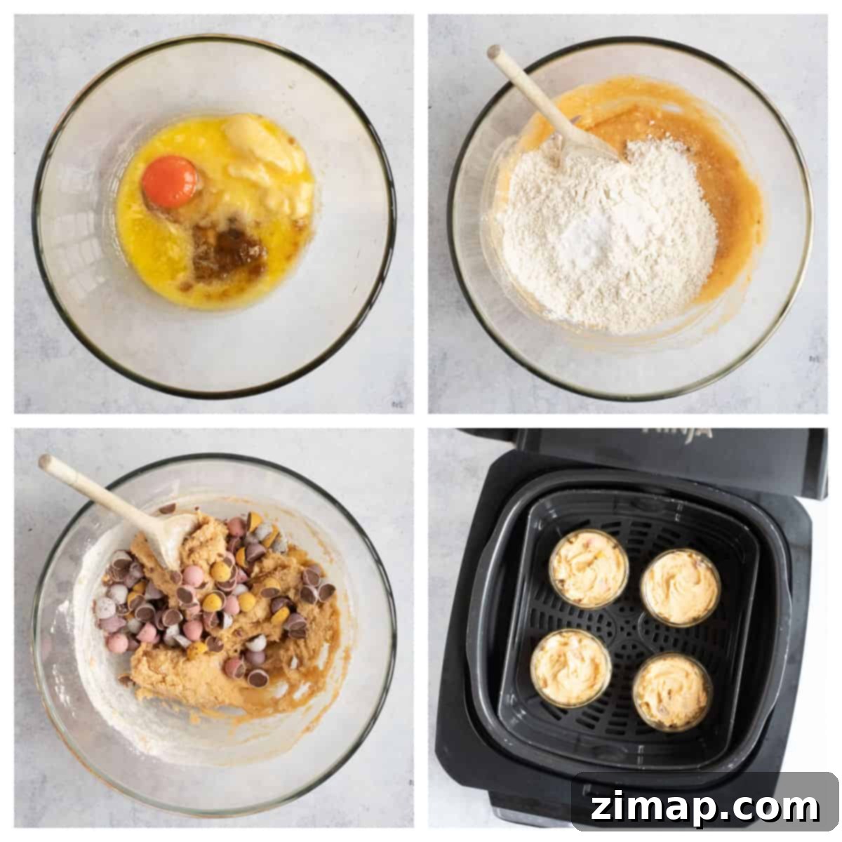 Αυγο-γλυκάκια Αέρος 5 Mini egg desserts in the air fryer.