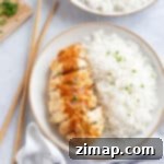 Τραγανό Κοτόπουλο Κάτσου στη Φριτέζα Αέρος 10 Κοτόπουλο κάτσου σε φριτέζα αέρος με σπιτική σάλτσα κάρι κάτσου περιχυμένη από πάνω.
