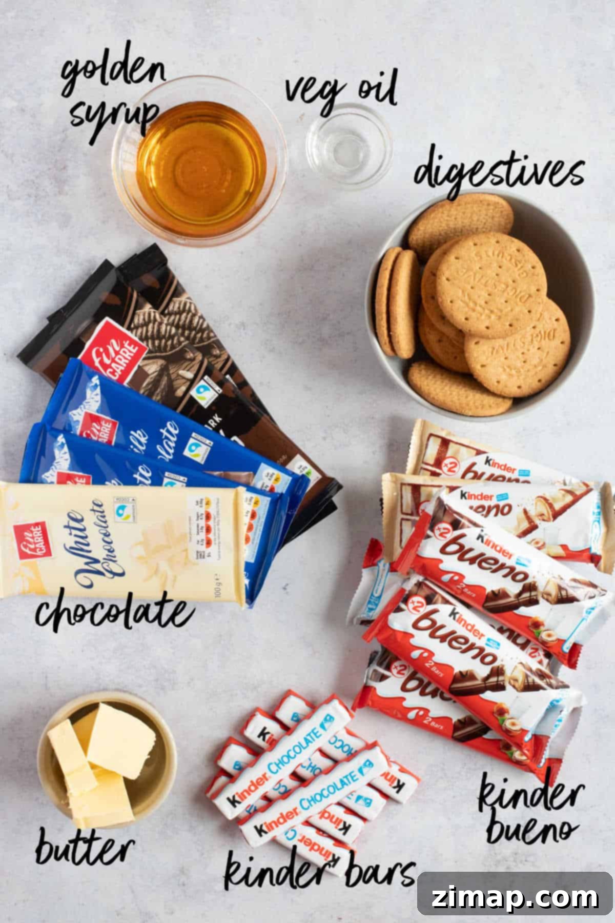 Εύκολο Μπισκοτογλυκό με Kinder Bueno 3 Υλικά για Kinder Bueno Tiffin.