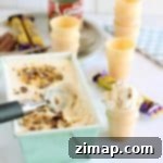 Παγωτό Κηρήθρα 5 Υλικών, Χωρίς Παγωτομηχανή 6 Παγωτό χωρίς παγωτομηχανή σε φόρμα ψωμιού