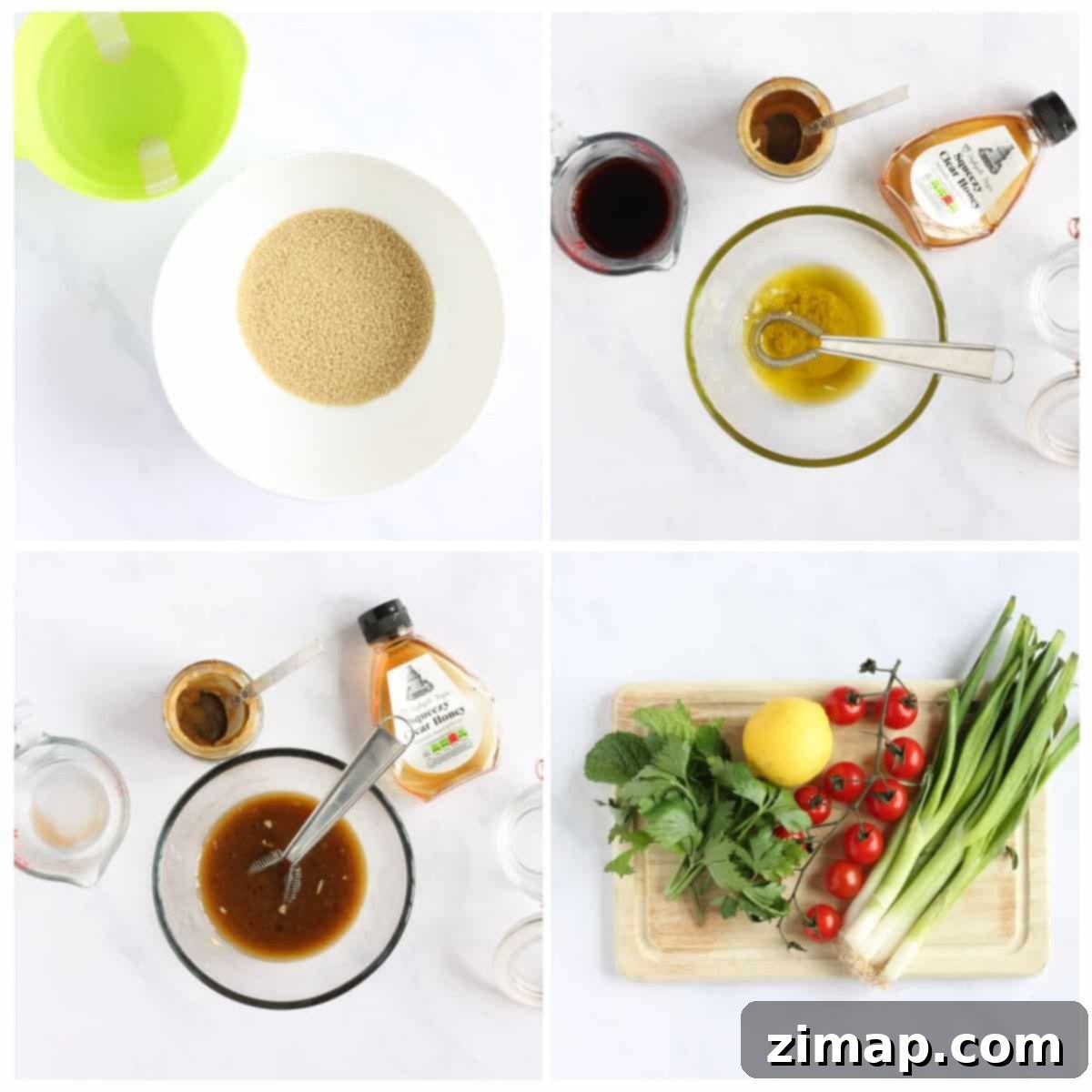 Αρωματική Σαλάτα Χαλούμι με Κους Κους 4 Step by step photo instructions for making halloumi couscous part 1