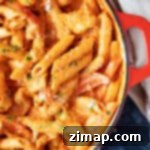 Εύκολα Κατζούν Ζυμαρικά Κοτόπουλου 6 A pan of Cajun chicken pasta.