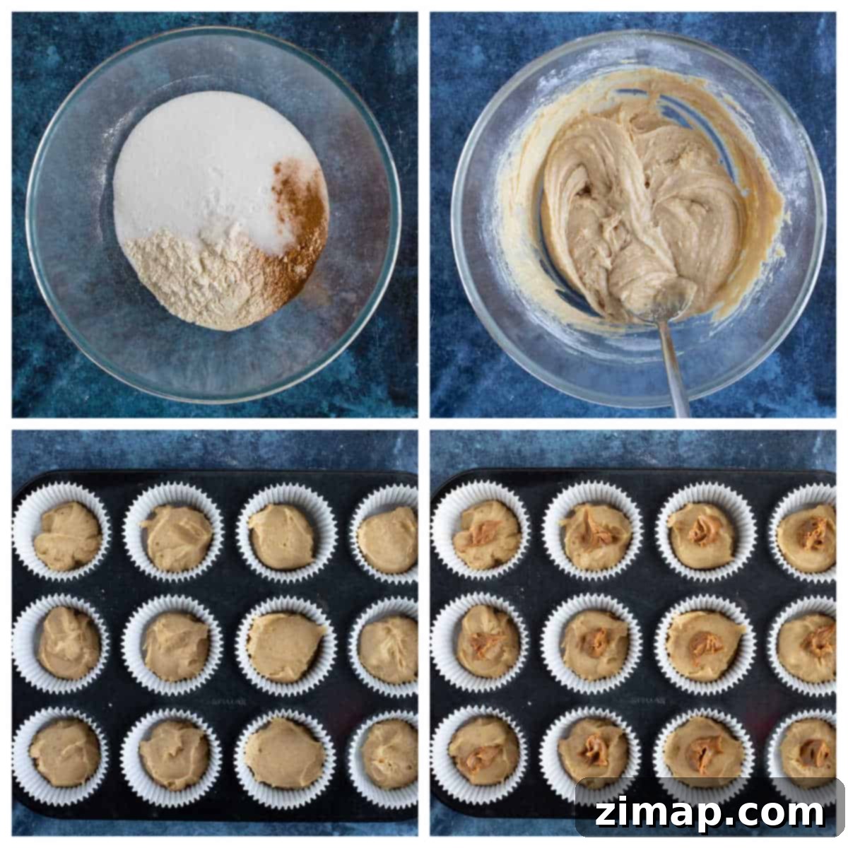 Εύκολη συνταγή για μάφινς Biscoff 4 Βήμα προς βήμα Biscoff muffins.