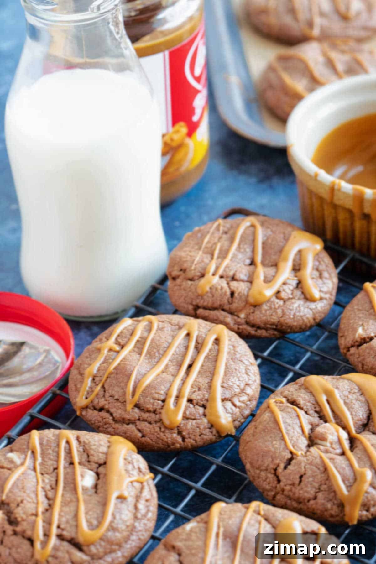 Σοκολατένια Μπισκότα Biscoff 7 Μπισκότα Biscoff σε σχάρα.